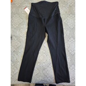 Isabel Maternity by Ingrid & Isabel Black Crossover Panel Jeggings Size Medium